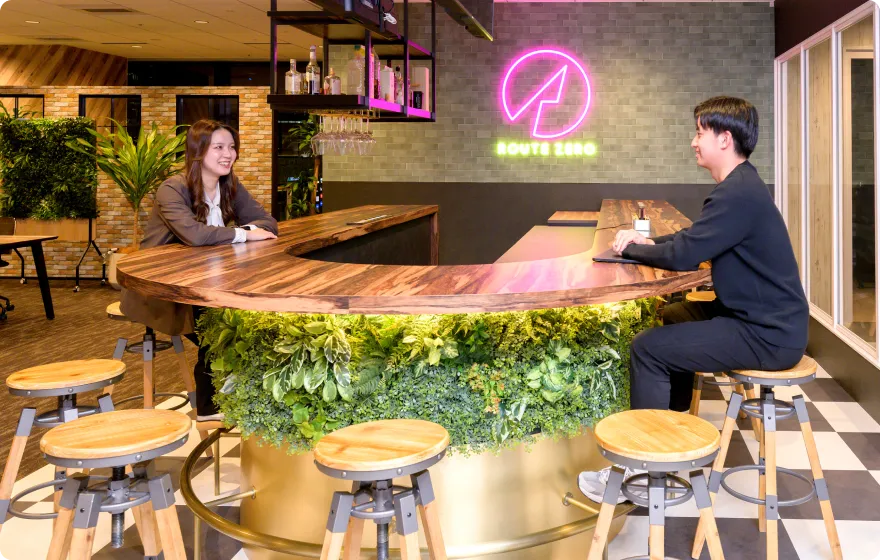 営業部のサポート体制を示すイメージ